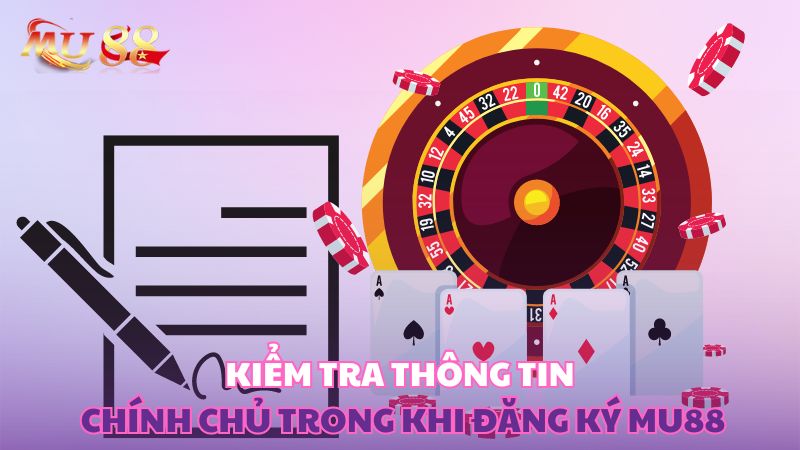 Kiểm tra thông tin chính chủ trong khi đăng ký